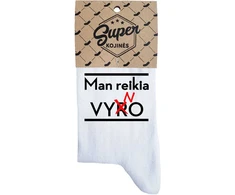 Moteriškos kojinės „Man reikia vyno“