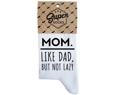 Moteriškos kojinės „Mom.Like dad,but not lazy“