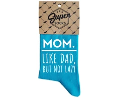 Moteriškos kojinės „Mom.Like dad,but not lazy“