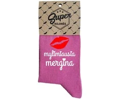 Moteriškos kojinės „Mylimiausia mergina“