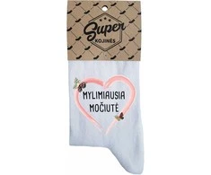 Moteriškos kojinės "Mylimiausia močiutė"