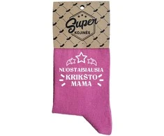 Moteriškos kojinės „Nuostabiausia krikšto mama“