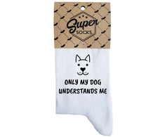 Moteriškos kojinės „Only my dog understands me“