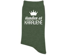 Moteriškos kojinės "Šiandien aš karalienė"