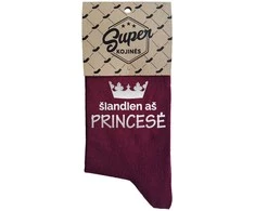 Moteriškos kojinės „Šiandien aš princesė“