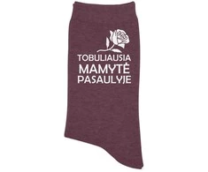 Moteriškos kojinės "Tobuliausia Mamytė pasaulyje"