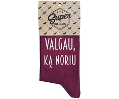 Moteriškos kojinės „Valgau, ką noriu“