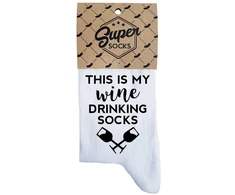 Moteriškos kojinės „Wine drinking socks“