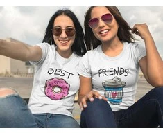 Moteriškų marškinėlių komplektas "Best friends"