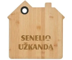 Namelio formos bambukinė pjaustymo lentelė "Senelio užkanda"