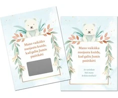 Nutrinama kortelė "Ar būsite mano krikšto tėveliais?"