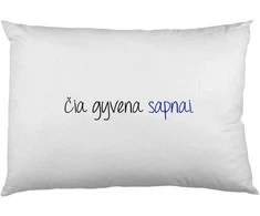 Pagalvės užvalkalas "Čia gyvena sapnai"