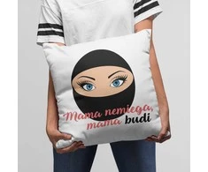 Pagalvės užvalkalas "Mama nemiega - mama budi"