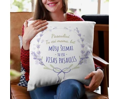 Pagalvės užvalkalas "MAMA - visas pasaulis"