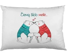 Pagalvės užvalkalas "Meilė šildo"