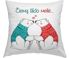 Pagalvės užvalkalas "Meilė šildo"