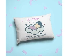 Pagalvės užvalkalas "Su mama miegas saldžiausias"