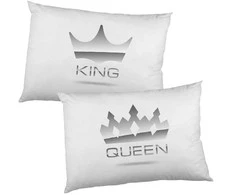 Pagalvių užvalkalų komplektas "King and Queen"