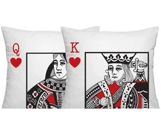 Pagalvių užvalkalų komplektas "Kortos"