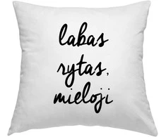 Pagalvių užvalkalų komplektas "Labas rytas, mielieji"