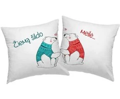 Pagalvių užvalkalų komplektas "Meilė šildo"
