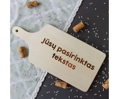Pjaustymo lentelė su rankena bei Jūsų pasirinktu tekstu (35cm)