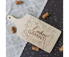 Pjaustymo lentelė su rankena "Laikas gaminti" (35cm)