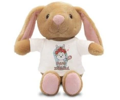 Pliušinis zuikutis "Binky - mano zuikučiui" (18 cm)