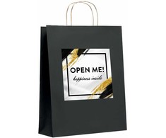Popierinis dovanų maišelis "Open me"