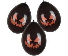 Boland Party Partners B.V. Premium balionai "Creepy Pumpkin" (6vnt)