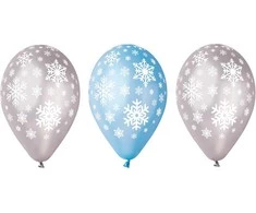 Gemar Premium balionai "Snowflake" (5vnt)