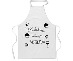 Prijuostė "Kalėdinės kalorijos nesiskaito"