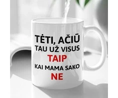 Puodelis "Ačiū, Tėti"
