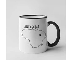 Puodelis "Anykščiai - širdis"