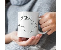 Puodelis "Anykščiai - širdis"