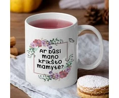 Puodelis "Ar būsi mano krikšto mamyte?"
