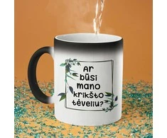 Puodelis "Ar būsi mano krikšto tėveliu?"