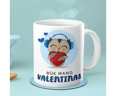 Puodelis "Būk mano Valentinas"