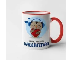 Puodelis "Būk mano Valentinas"