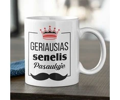 Puodelis "Geriausias senelis pasaulyje"