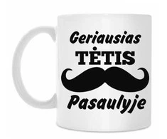 Puodelis "Geriausias tėtis pasaulyje"