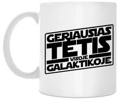 Puodelis "Geriausias tėtis visoje galaktikoje"
