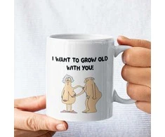 Puodelis "I want to grow old with You"