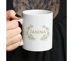 Puodelis "Janina - Joninių karalienė"