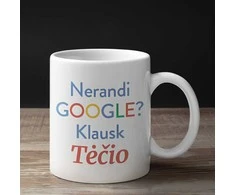 Puodelis "Klausk tėčio"