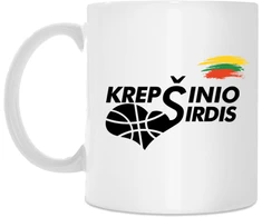 Puodelis "Krepšinio Širdis"