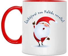 Puodelis "Linkėjimai nuo Kalėdų senelio"