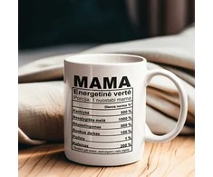 Puodelis "Mamos sudėtis"