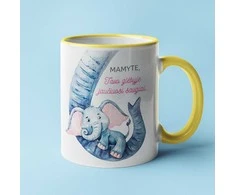 Puodelis "Mamytės glėbyje"