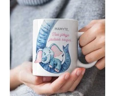 Puodelis "Mamytės glėbyje"